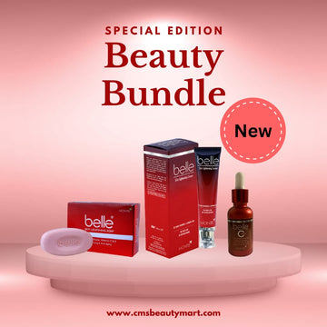 Belle Skin Lightening Bundle with serum, Soap and Cream